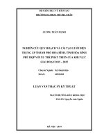 Nghiên cứu quy hoạch và caải tạo lưới điện trung áp thành phố hòa bình, tỉnh hòa bình phù hợp với xu thế phát triển của khu vực giai đoạn 2015   2025    