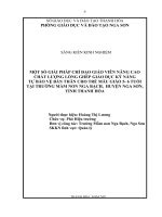 Một số giải pháp chỉ đạo giáo viên nâng cao chất lượng lồng ghép giáo dục kỹ năng tự bảo vệ bản thân cho trẻ lứa tuổi 5 6 tuổi tại trường mầm non nga bạch 