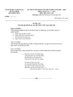 De thi tuyen sinh vao 10 Quang Binh mon ngu van 2011 2012