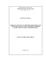 Nghiên cứu đề xuất cải thiện các biện pháp chống tạm cho đường hầm dẫn nước thuỷ điện đắk đring có chú ý đến các dạng tai biến địa chất    