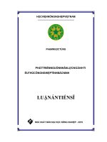 Luận án tiến sĩ kinh tế phát triển (FULL) phát triển nguồn nhân lực ngành tiểu thủ công nghiệp tỉnh bắc ninh 