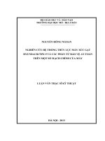 Nghiên cứu hệ thống thuỷ lực máy xúc gạt huyndai r170w 9 và các phần tử bảo vệ an toàn trên một số mạch chính của máy    