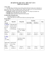 De Kiem tra cuoi ky 2 mon Ngu van 9 De le