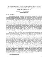 Một số kinh nghiệm nâng cao hiệu quả sử dụng phương pháp bản đồ tư duy phát huy tính tích cực của học sinh trong dạy học địa lí 12 