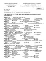 De Thi Thu Dai Hoc Lan 2 THPT Quang Xuong 4