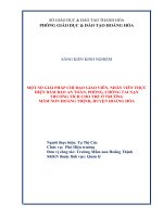 Một số giải pháp chỉ đạo thực hiện đảm bảo an toàn, phòng, chống tai nạn thương tích cho trẻ ở trường mầm non hoằng thịnh, huyện hoằng hóa  