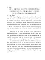 SKKN Mot so bien phap nham thiet ke cac hoat dongdoi dat hieu qua cao trong truong THCS