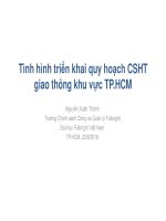 Bài giảng 3. Tình hình triển khai quy hoạch CSHT giao thông khu vực TP.HCM