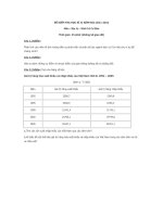 DE KIEM TRA HOC KI II NAM HOC 20112012 Mon Dia ly Khoi 10 Co Ban