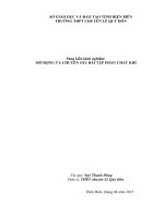 Sáng kiến kinh nghiệm: MỞ RỘNG VÀ CHUYÊN SÂU BÀI TẬP PHẦN CHẤT KHÍ