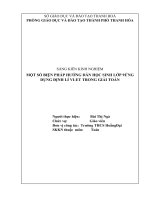 Một số biện pháp hướng dẫn học sinh lớp 9 ứng dụng định lí VI  ET trong giải toán 