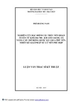 Nghiên cứu đặc điểm cấu trúc nền đoạn tuyến từ km 1346+700   km 1353+164 dự án nâng cấp mở rộng quốc lộ 1 qua phú yên, thiết kế giải pháp xử lý nền phù hợp    