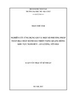Nghiên cứu ứng dụng gis và một số phương pháp toán địa chất đánh giá triển vọng quặng đồng khu vực ngòi hút   an lương, yên bái    
