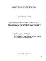 Một số giải pháp giúp trẻ 25 36 tháng tuổi trường mầm non nga bạch hứng thú với hoạt động âm nhạc 