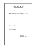 PHIEU KE KHAI TT NHAN SU