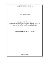 Nghiên cứu ứng dụng rơle kỹ thuật số bảo vệ trạm biến áp 110kv huyện gia lâm   thành phố hà nội    