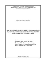 Một số giải pháp nâng cao chất lượng hoạt động tạo hình tại lớp mẫu giáo lớn 5 6 tuổi a1 trường mầm non điền lư, huyện bá thước, tinh thanh hóa 