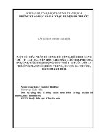 Một số giải pháp bổ sung đồ dùng, đồ chơi sáng tạo từ nguyên học liệu sẵn có ở địa phương phục vụ các hoạt động cho trẻ mẫu giáo 5 6 tuổi, lớp a4 trường mầm non điền trung, huyện bá thước 