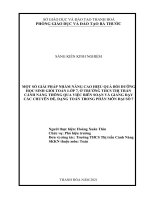 Một số giải pháp nhằm nâng cao hiệu quả bồi dưỡng học sinh giỏi toán lớp 7, ở trường THCS thị trấn cành nàng thông qua việc biên soạn và giảng dạy các chuyên đề các dạng toán trong phân môn đại số 7 