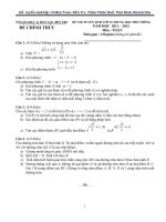 De tuyen sinh 10 mon Toan va dap an tham khao