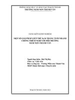 Một số giải pháp giúp trẻ 24 36 tháng tuổi nhanh chóng thích nghi với môi trường mầm non thành vân 