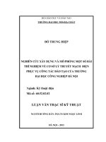 Nghiên cứu xây dựng và mô phỏng một số bài thí nghiệm về cơ sở lý thuyết mạch điện phục vụ công tác đào tạo của trường đại học công nghiệp hà nội    