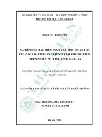 Nghiên cứu đặc điểm sinh thái học quần thể của các loài thú ăn thịt nhỏ tại khu bảo tồn thiên nhiên pù hoạt, tỉnh nghệ an 