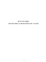 ĐỒ ÁN TỐT NGHIỆP THI CÔNG NHỊP CẦU TRƯƠI Ờ HƯƠNG SƠN – HÀ TĨNH