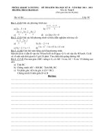 de kiem tra hoc ky II toan 8 nam 20112012tu luan