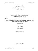 Thiết kế mạch đếm sản phẩm dùng vi điều khiển 8051 (đếm 2 loại sản phẩm khác nhau)    