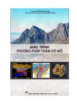 Giáo trình phương pháp thăm dò mỏ  