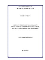 Nghiên cứu tình hình biến động sử dụng đất giai đoạn 2000   2010 và định hướng sử dụng đất đến năm 2020 tại thành phố thái bình, tỉnh thái bình    