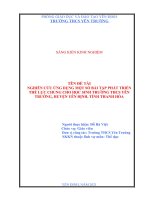 Nghiên cứu ứng dụng một số bài tập phát triển thể lực chung cho học sinh trường THCS yên trường, huyện yên định, tỉnh thanh hóa 