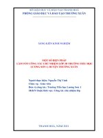 Một số biện pháp làm tốt công tác chủ nhiệm lớp 3d, trường tiểu học lương sơn 1, huyện thường xuân  