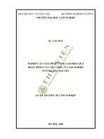 Nghiên cứu giải pháp nâng cao hiệu quả hoạt động của các công ty lâm nghiệp ở vùng tây nguyên 