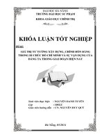 Giá trị tư tưởng xây dựng, chỉnh đốn đảng trong di chúc hồ chí minh và sự vận dụng của đảng ta trong giai đoạn hiện nay  