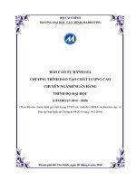 TRƯỜNG ĐẠI HỌC TÀI CHÍNH-MARKETING BÁO CÁO TỰ ĐÁNH GIÁ CHƯƠNG TRÌNH ĐÀO TẠO CHẤT LƯỢNG CAO CHUYÊN NGÀNH NGÂN HÀNG TRÌNH ĐỘ ĐẠI HỌC