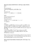 De thi Toan vao lop 10 chuyen DH Vinh 20122013