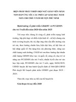 BIỆN PHÁP PHÁT TRIỂN đội NGŨ GIÁO VIÊN mầm NON đáp ỨNG yêu cầu PHỔ cập GIÁO dục mầm NON CHO TRẺ 5 TUỔI HUYỆN PHÙ NINH 