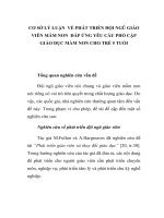 CƠ sở lý LUẬN  về PHÁT TRIỂN đội NGŨ GIÁO VIÊN mầm NON  đáp ỨNG yêu cầu PHỔ cập GIÁO dục mầm NON CHO TRẺ 5 TUỔI 