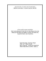 Một số biện pháp quản lý giáo dục kỹ năng sống cho học sinh thông qua hoạt động trải nghiệm ở trường tiểu họcthành sơn, huyện bá thước, tỉnh thanh hóa 