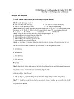 De thi khao sat hoc ki I nam 20112012