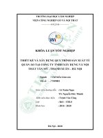 Thiết kế và xây dựng quy trình sản xuất tủ quần áo tại công ty TNHH xây dựng và nội thất tân mỹ   thanh xuân   hà nội 