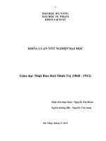 Giáo dục nhật bản thời minh trị (1868   1912)  