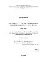 Báo cáo chuyên đê KIẾN NGHỊ QUẢN LÝ, KHAI THÁC PHÁT TRIỂN TỔNG HỢP ĐÀ MỤC ĐÍCH CÁC VŨNG VỊNH VIỆT NAM