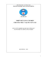 THIẾT KẾ CUNG CẤP ĐIỆN CHO TÒA NHÀ TẠI 193 VĂN CAO ĐỒ ÁN TỐT NGHIỆP ĐẠI HỌC HỆ CHÍNH QUY NGÀNH ĐIỆN TỰ ĐỘNG CƠNG NGHIỆP