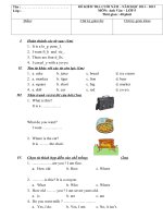 Bo de thi Tieng Anh hk2 Lop 5