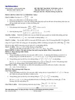 De thi thu DH Truong THPT Trung Gia 2011