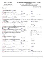 Đề thi thử THPT quốc gia 2019 môn toán   sở GDĐT hà tĩnh có đáp án