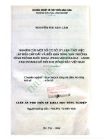 Nghiên cứu một số cơ sở lý luận cho việc lập biểu cấp đất và biểu quá trình sinh trưởng rừng thông đuôi ngựa (pinus massoniana   lamb) kinh doanh gỗ mỏ khu đông bắc việt nam 